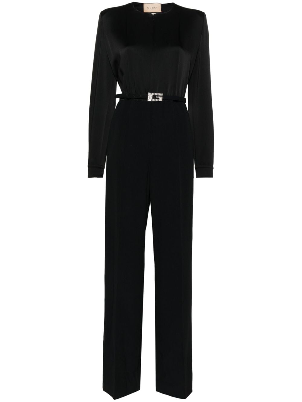 Gucci square G belt jumpsuit - Black von Gucci