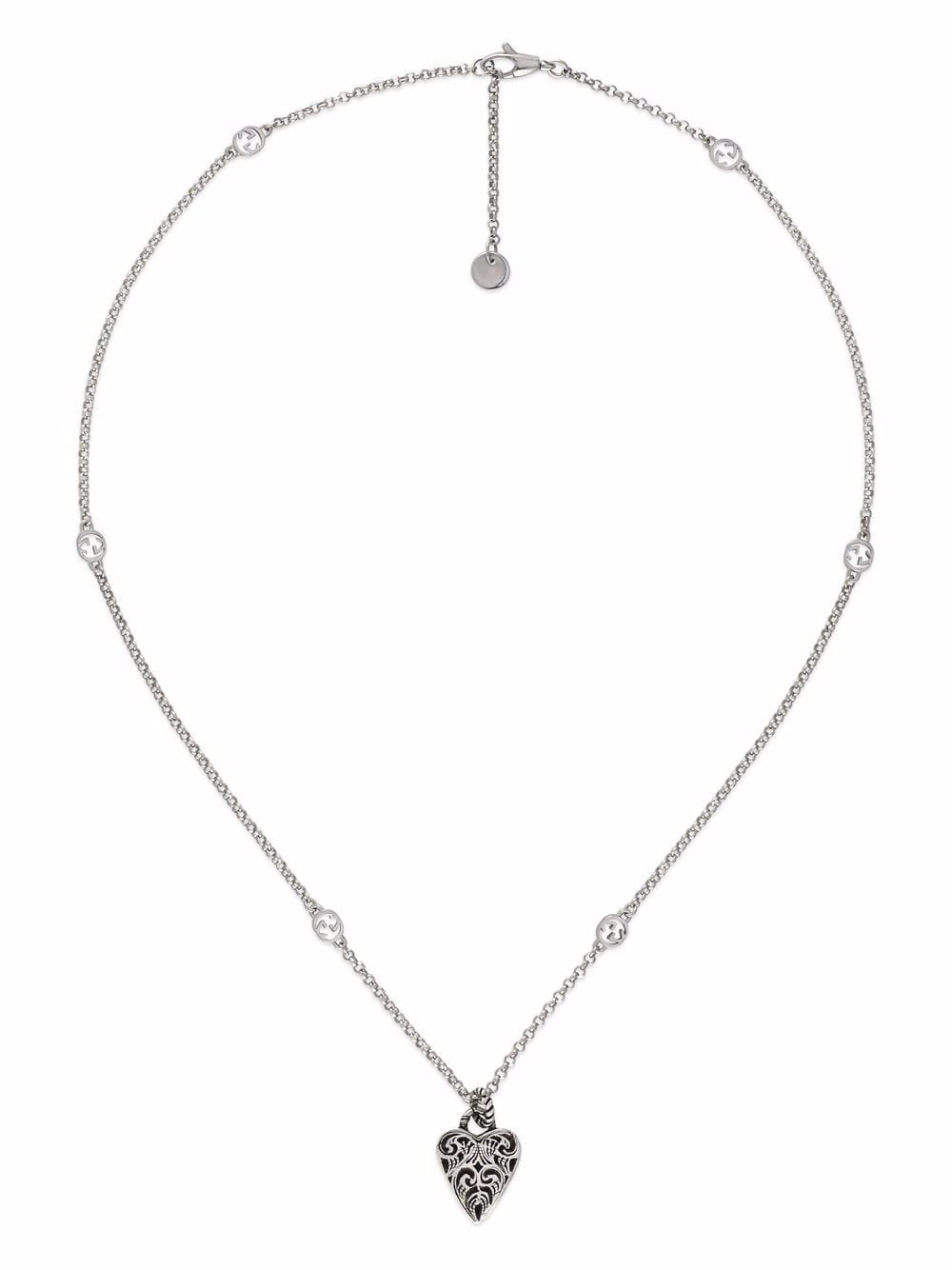 Gucci sterling silver Heart pendant necklace von Gucci