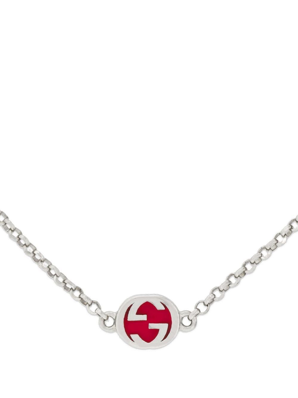 Gucci sterling silver Interlocking G necklace von Gucci