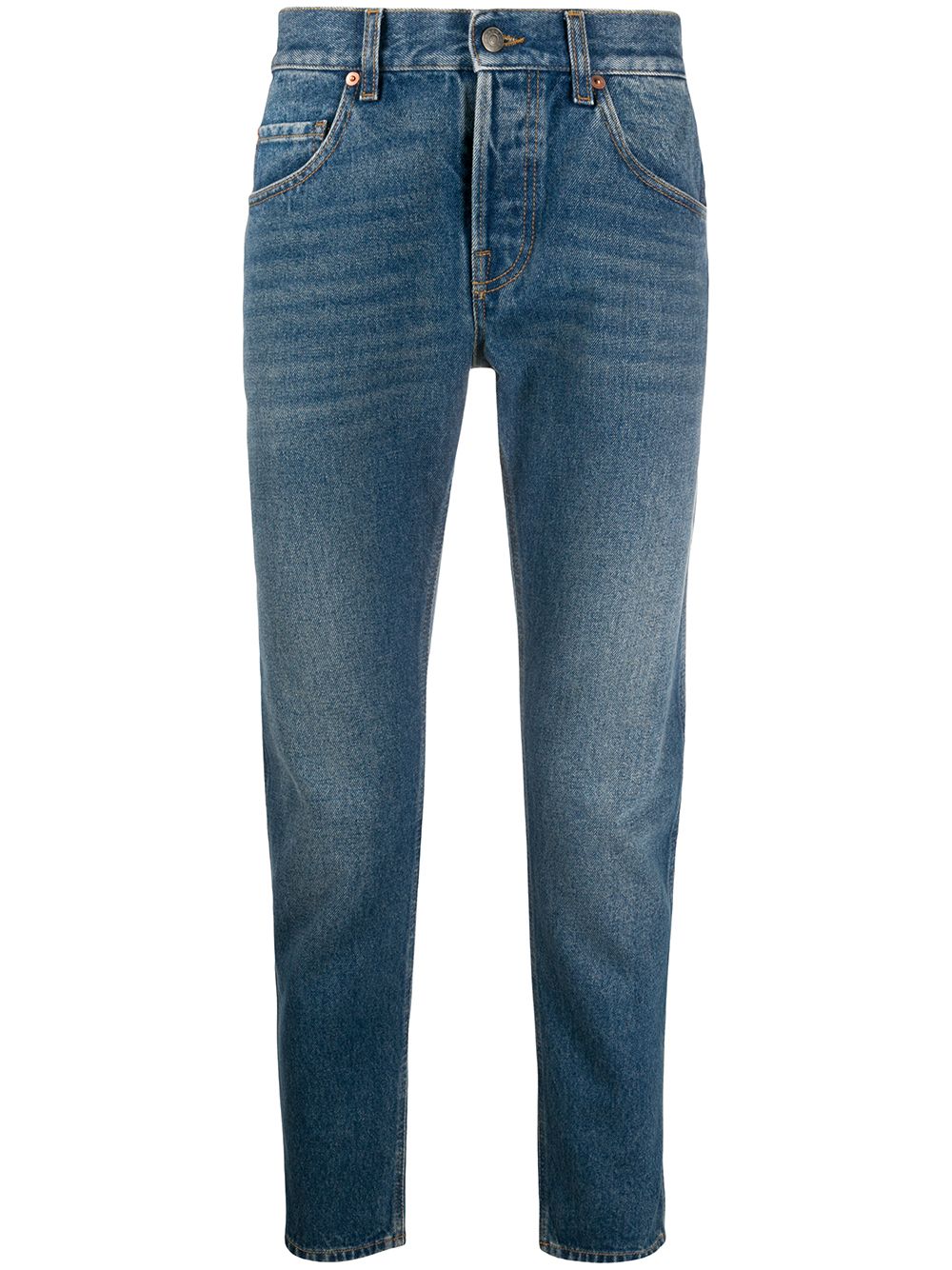 Gucci cropped straight-leg jeans - Blue von Gucci