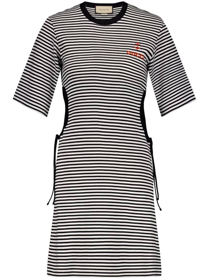 Gucci stripe-print T-shirt dress - Black von Gucci