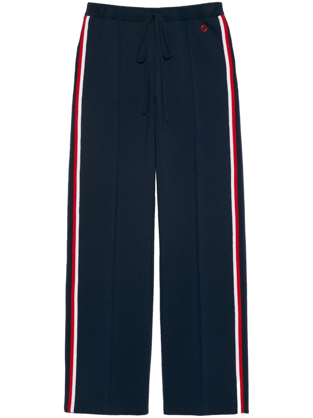 Gucci side-stripe wide-leg trousers - Blue von Gucci