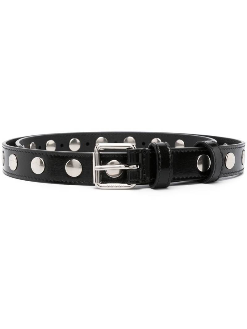 Gucci studded buckle belt - Black von Gucci