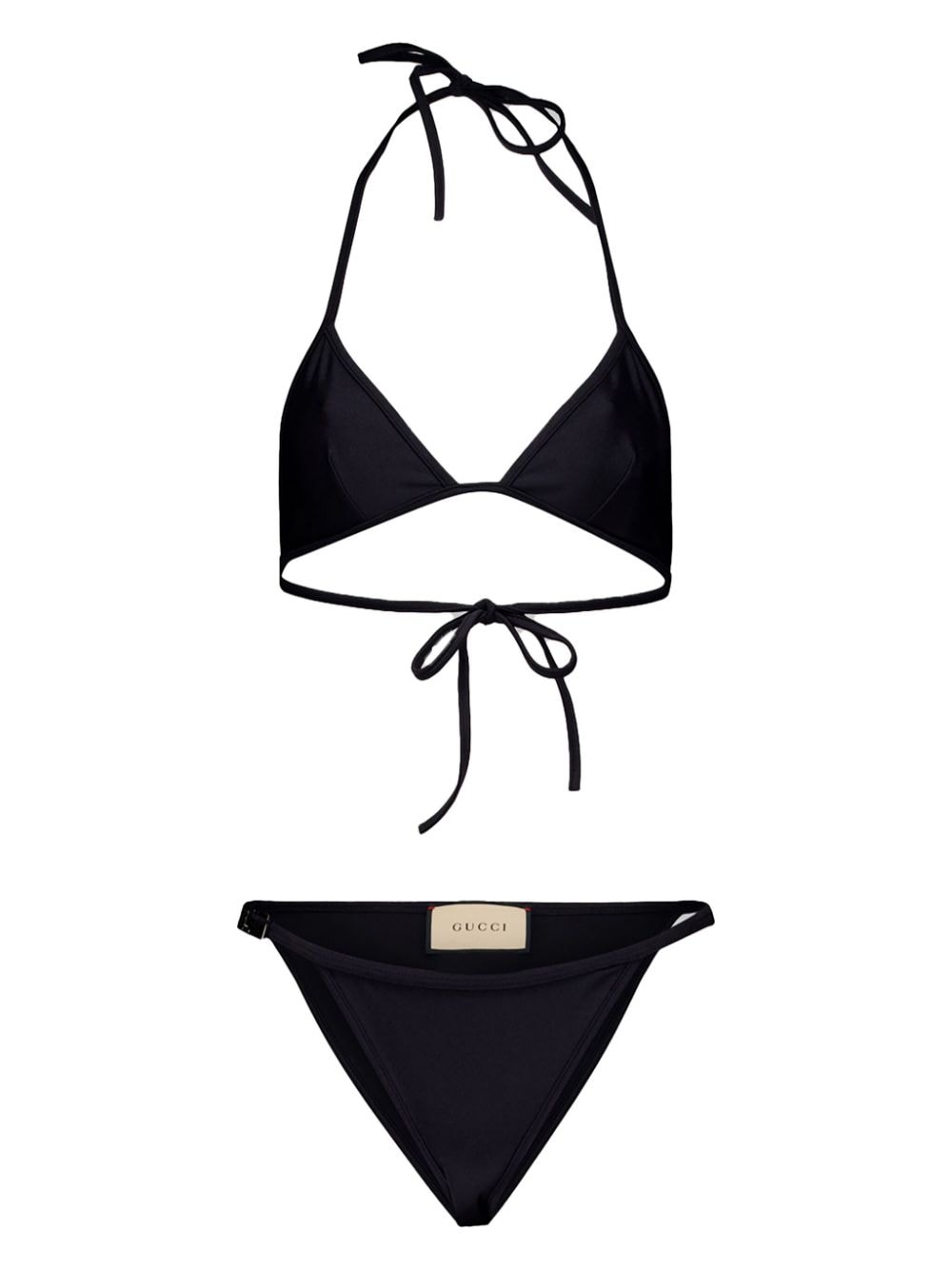 Gucci triangle-cup bikini set - Black von Gucci