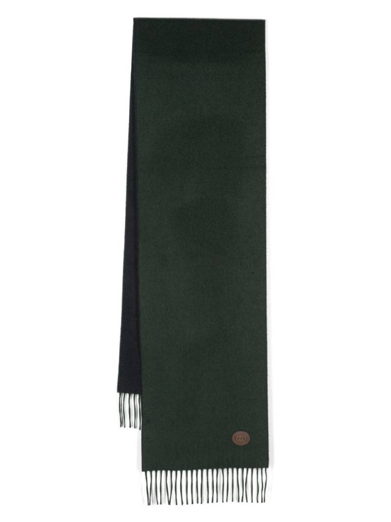 Gucci two-tone reversible cashmere scarf - Green von Gucci