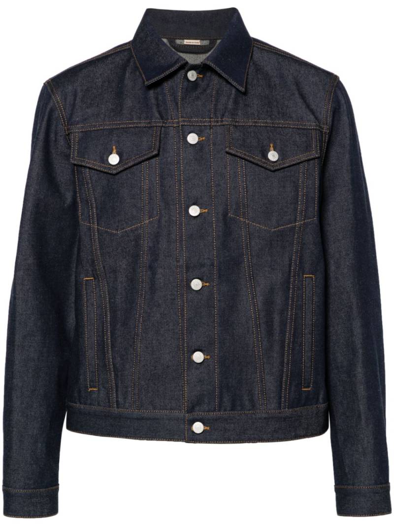 Gucci vertical-seamed denim jacket - Blue von Gucci