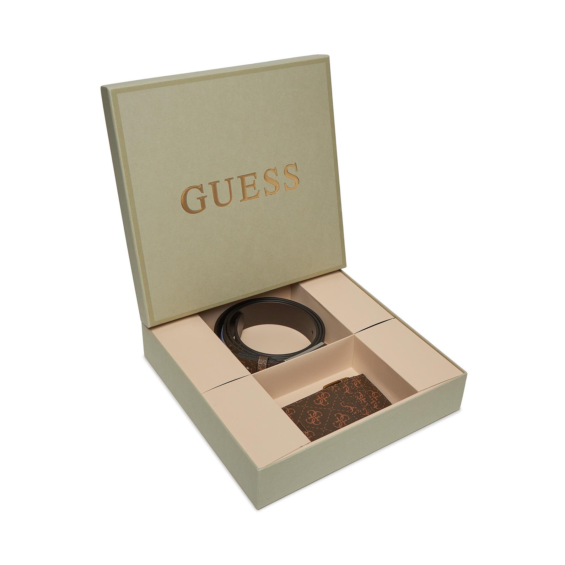 Kartenetui und Gürtel Set Guess GFBOXM P3305 Braun von Guess