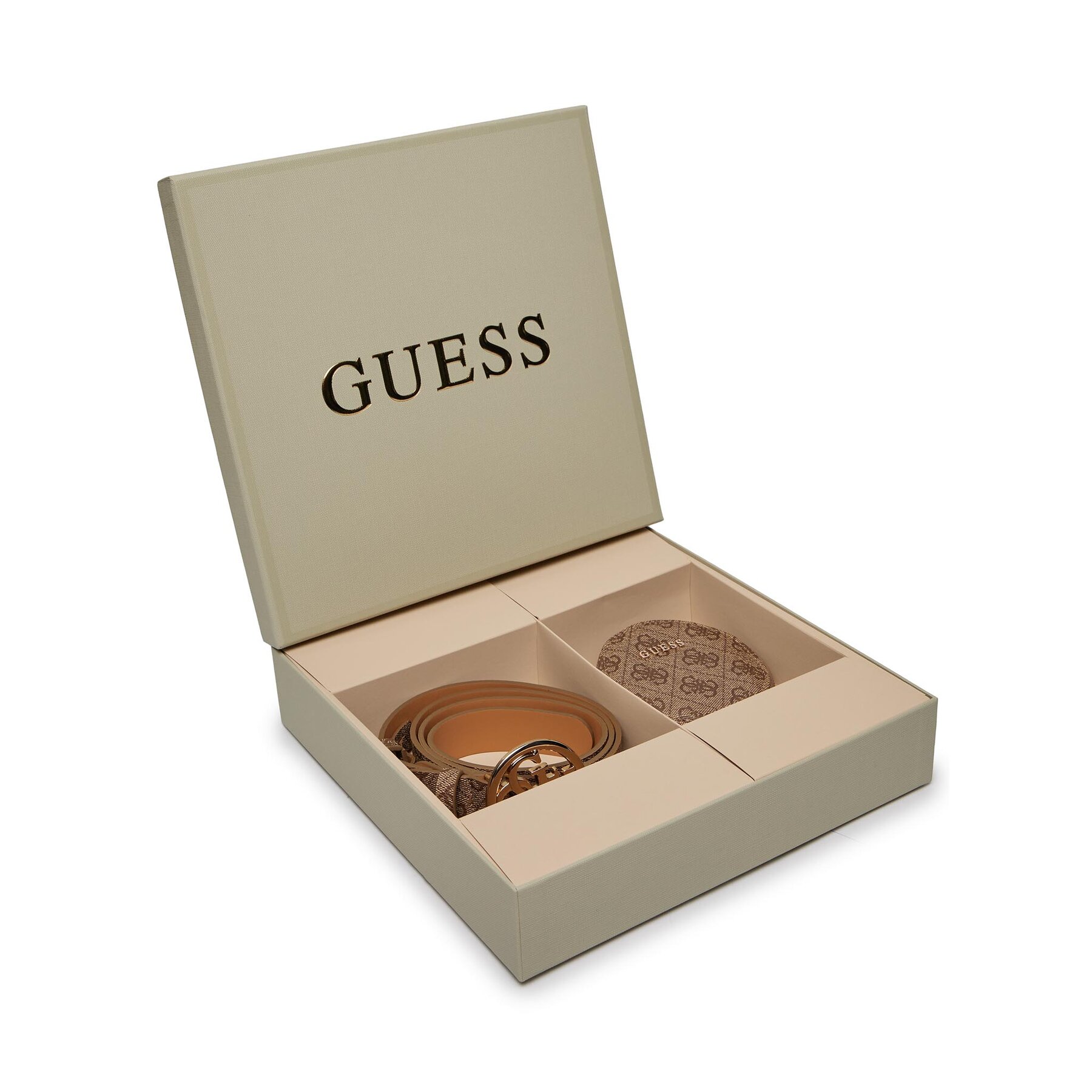 Gürtel und kleine Gürteltasche Set Guess Gift Box GFBOXW P4101 LTL von Guess