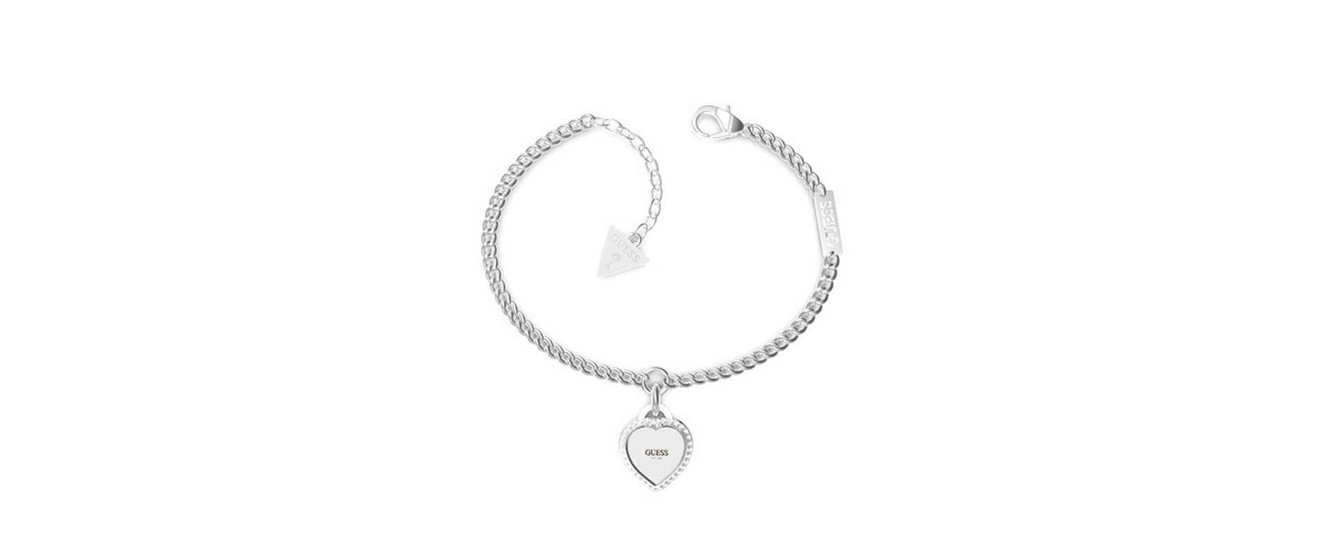 Guess Armkette »FINE HEART Edelstahl« von Guess