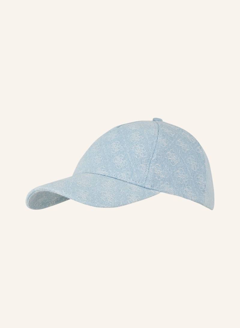 Guess Cap Mit Glitzergarn blau von Guess