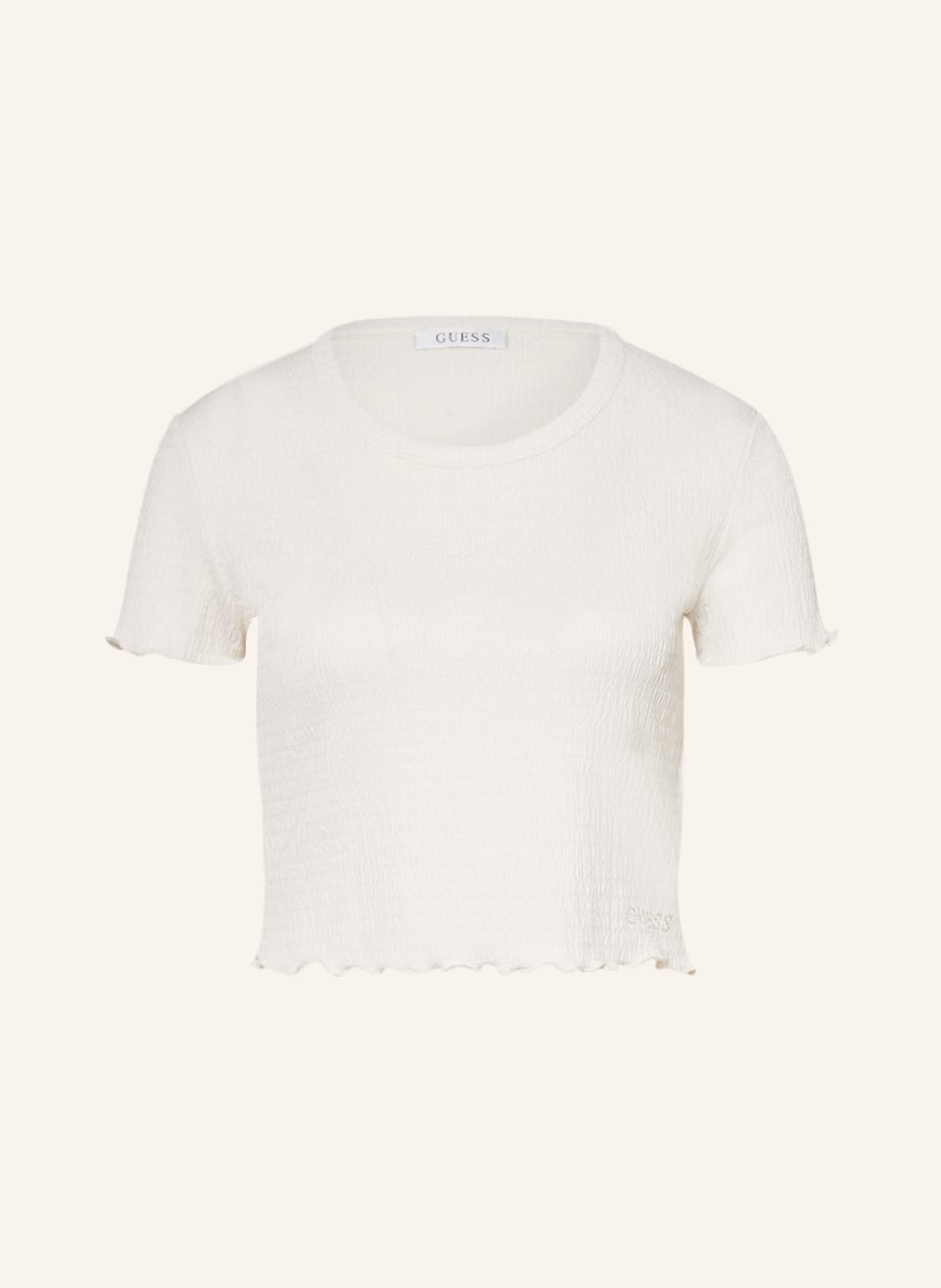 Guess Cropped-Shirt weiss von Guess