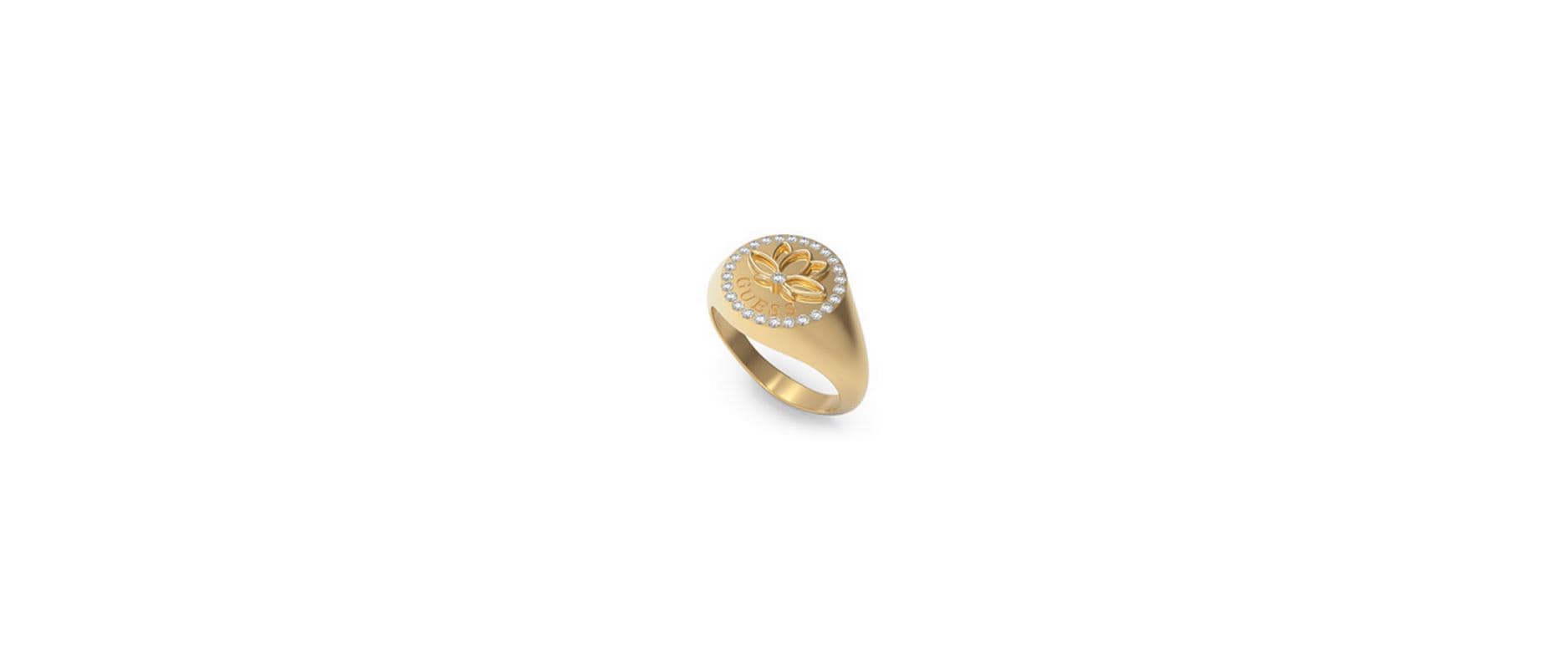 Guess Fingerring »LOTUS Edelstahl« von Guess