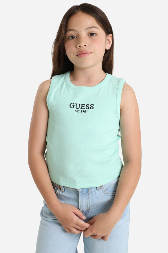 Guess Geripptes Tanktop | Mint Hint | Mädchen  | 16 von Guess