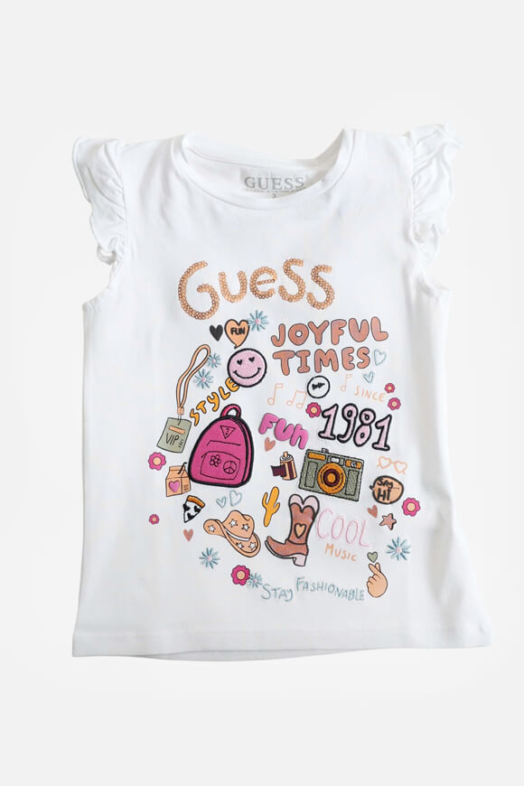 Guess Kids T-Shirt | Pure White | Mädchen  | 3y von Guess