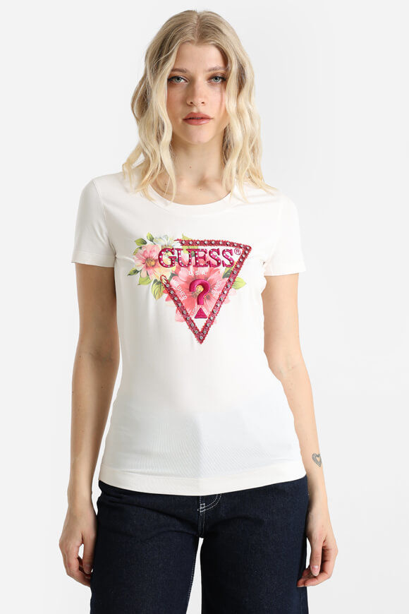 Guess T-Shirt | Cream White | Damen | XS Guess T-Shirt | Cream White | Damen | XS von Guess