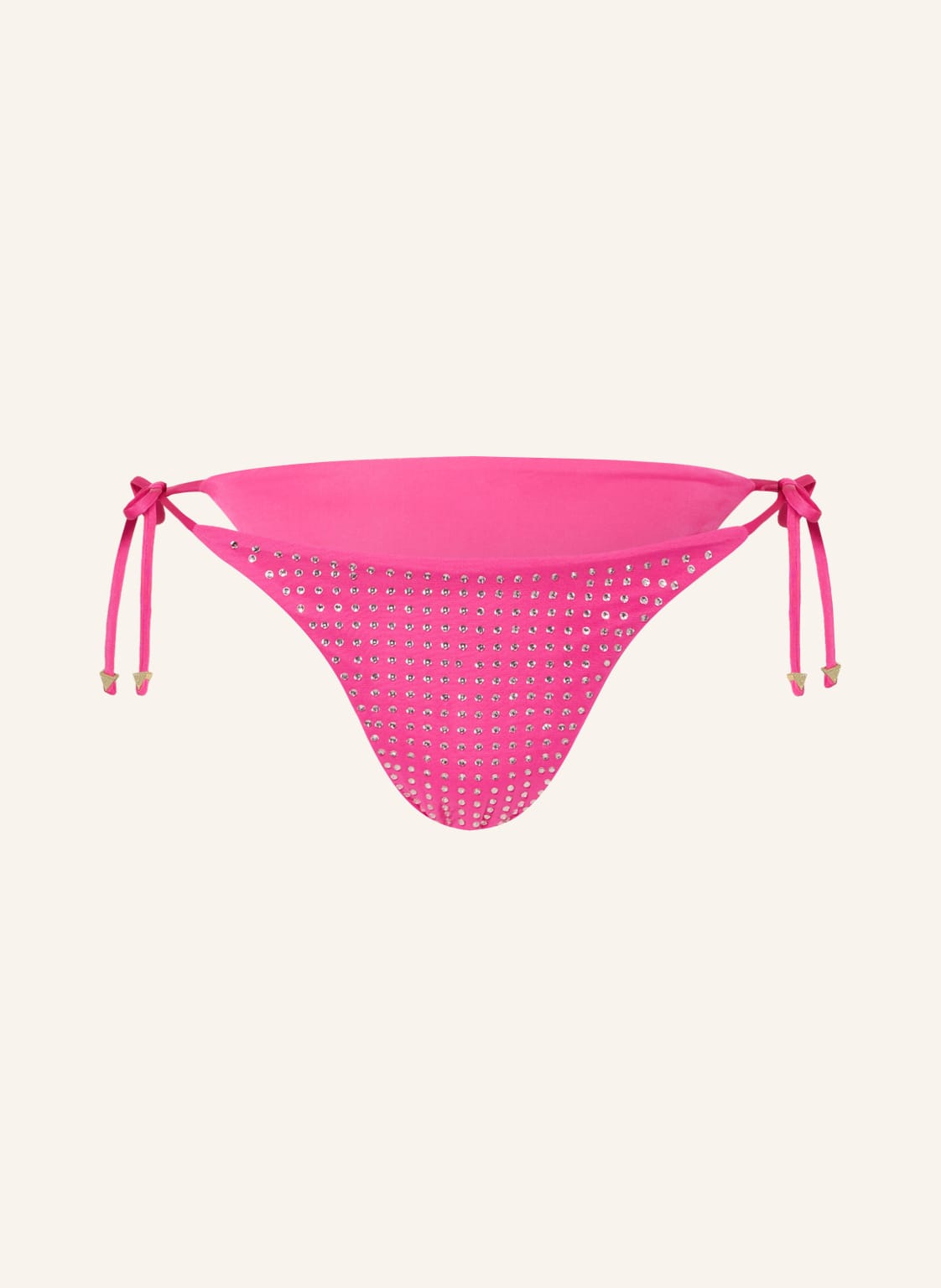 Guess Triangel-Bikini-Hose Mit Schmucksteinen pink von Guess