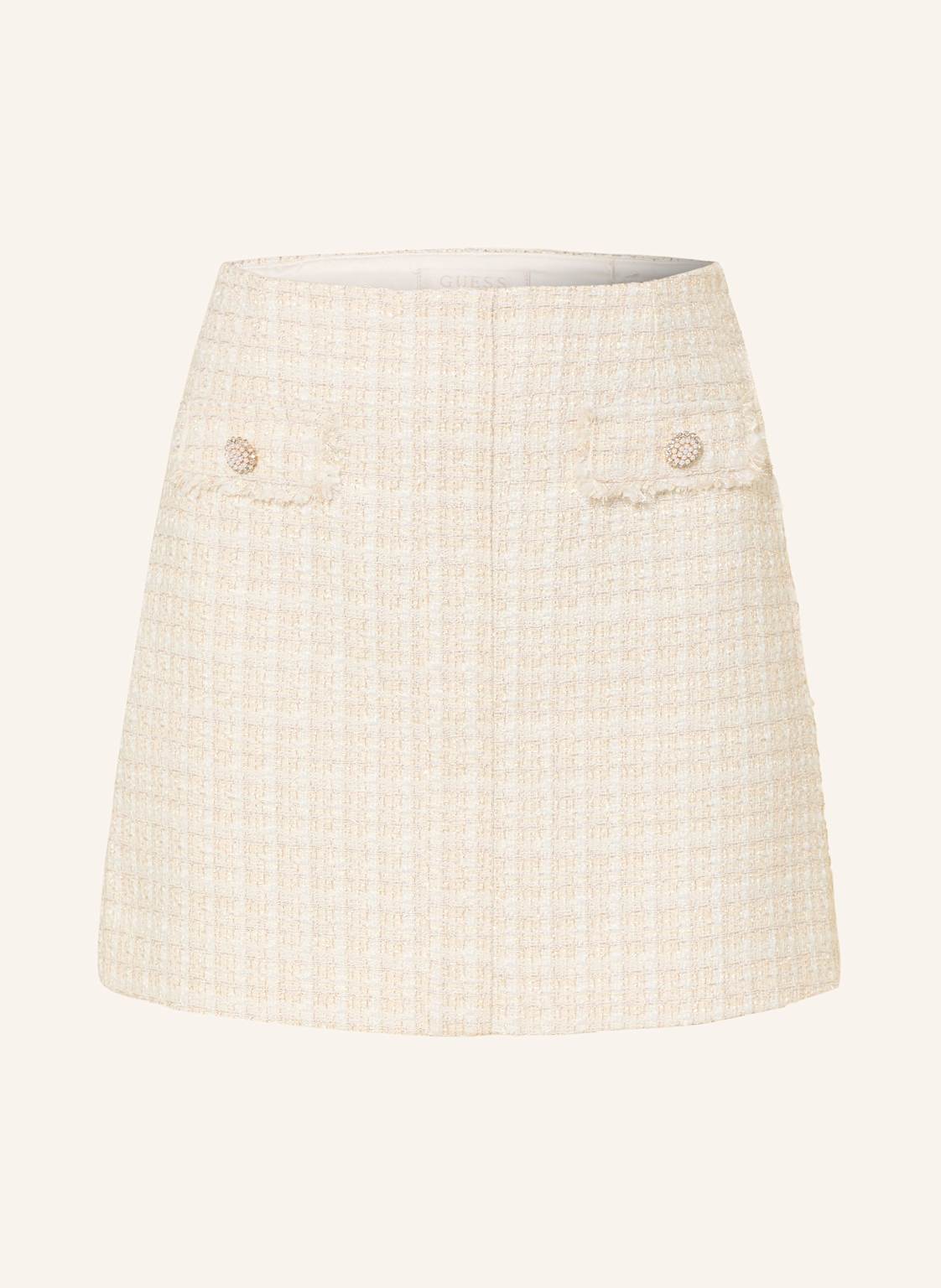 Guess Tweed-Rock Daphnee Mit Glitzergarn weiss Guess Tweed-Rock Daphnee Mit Glitzergarn weiss von Guess