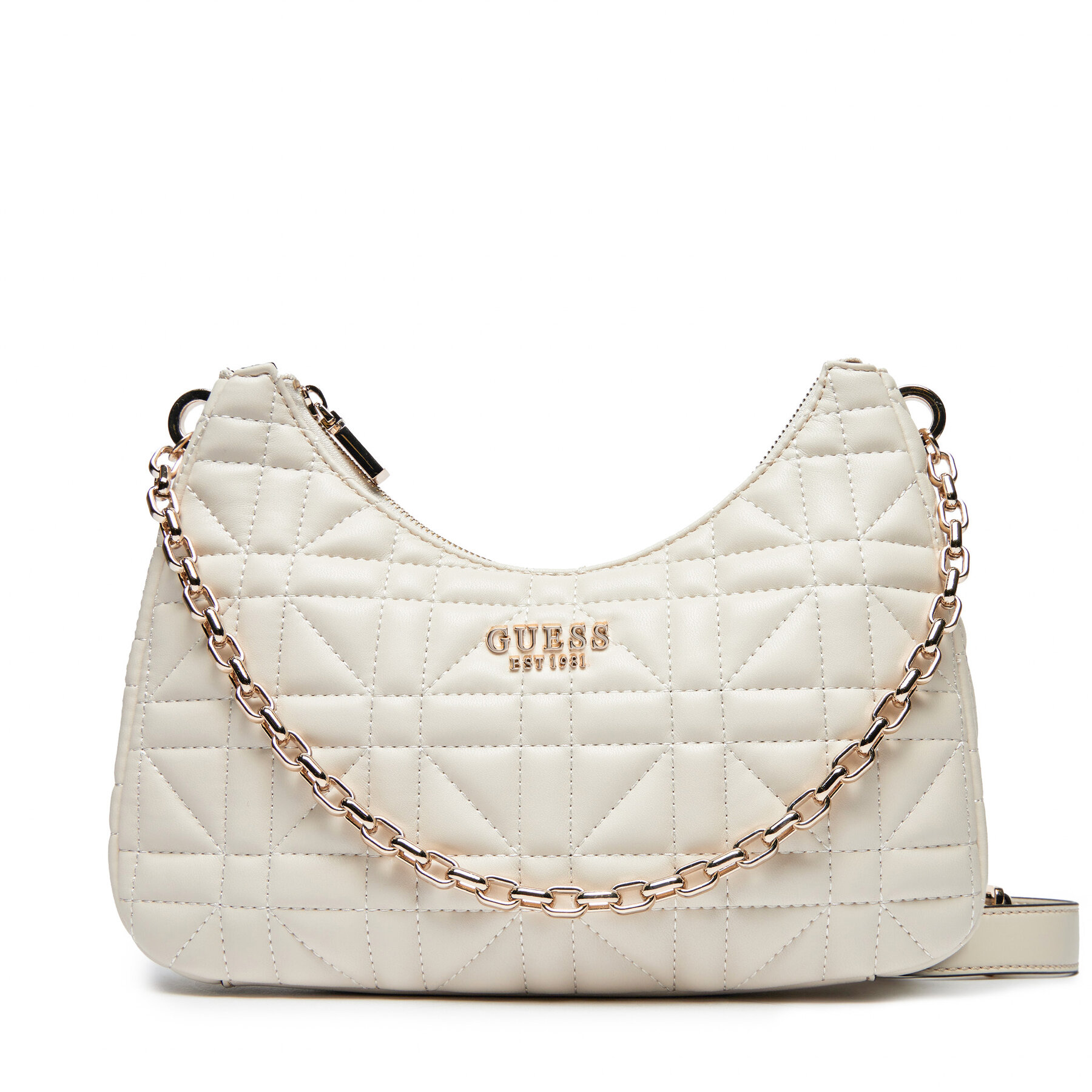 Handtasche Guess Assia (QG) HWQG84 99180 Écru von Guess