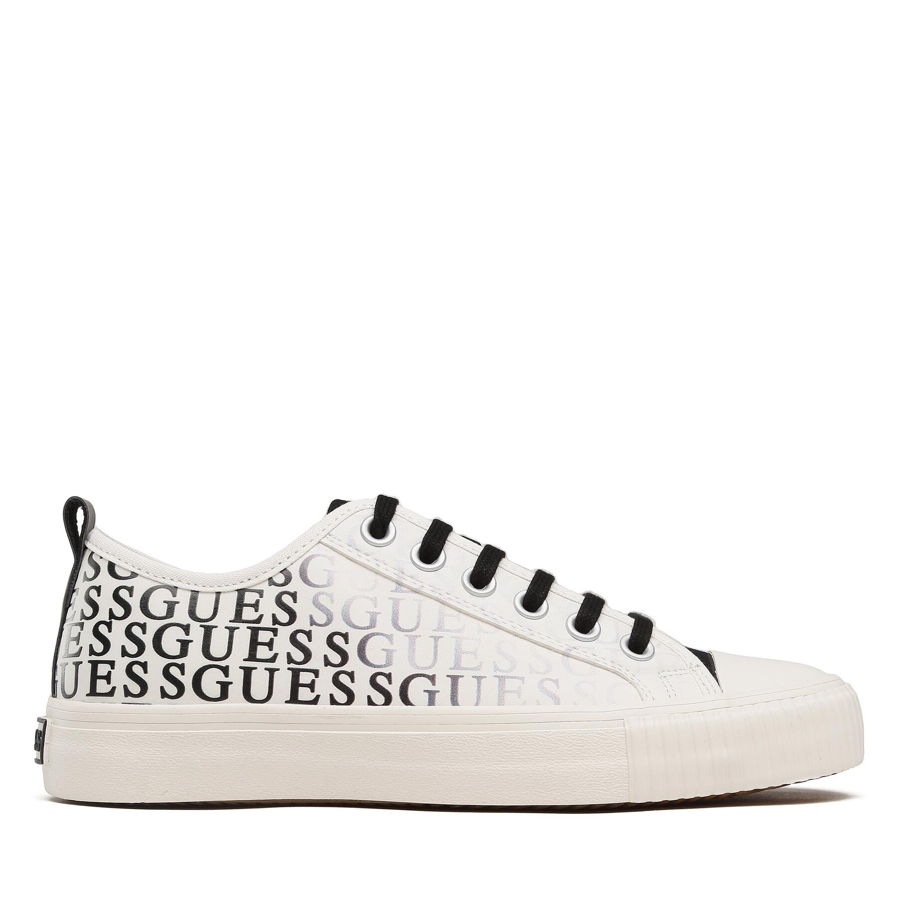 Sneakers aus Stoff Guess New Winners Low FM6NWL FAL12 Weiß Sneakers aus Stoff Guess New Winners Low FM6NWL FAL12 Weiß von Guess