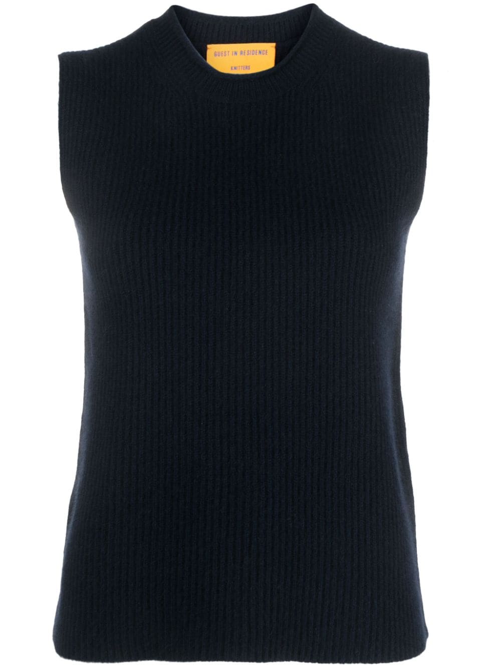 Guest In Residence cashmere ribbed top - Blue von Guest In Residence