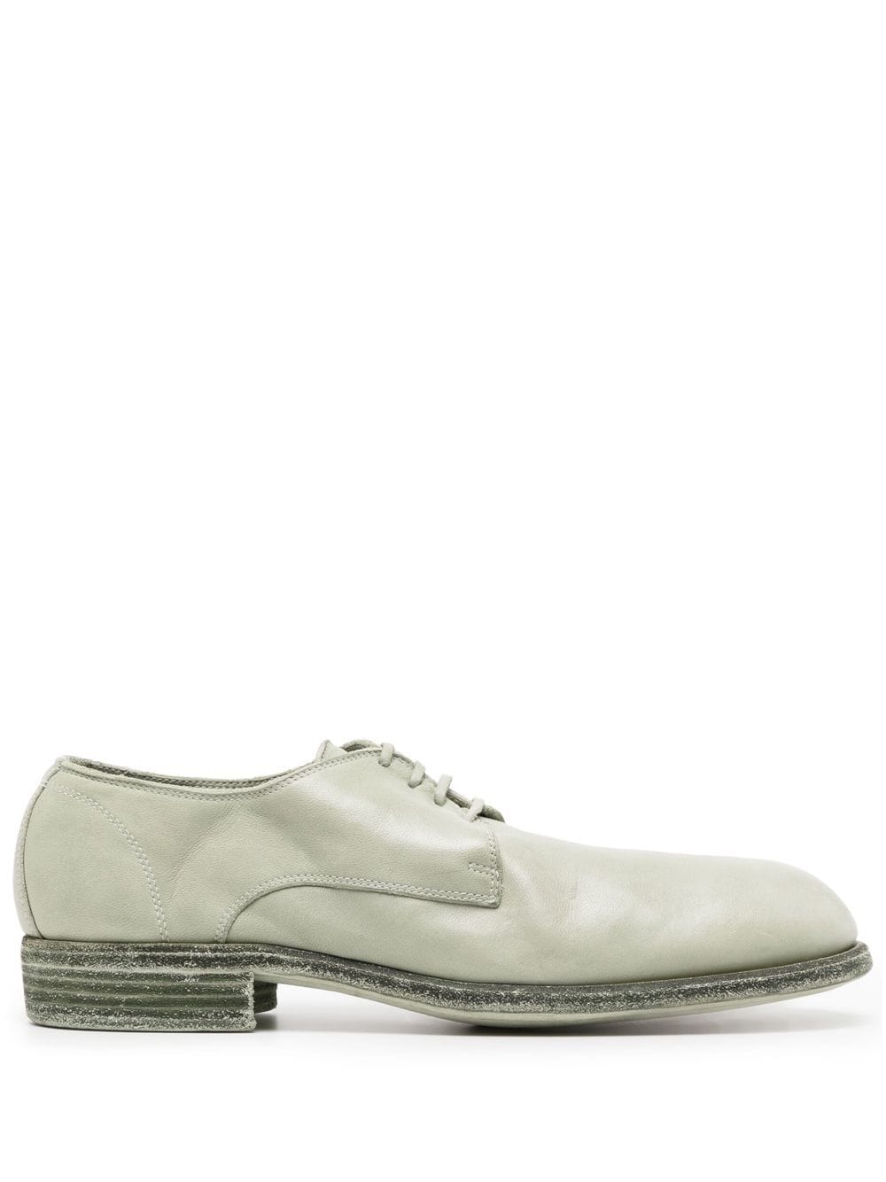 Guidi 30mm lace-up leather derby shoes - Green von Guidi