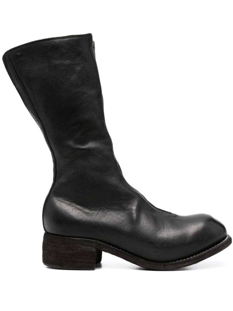 Guidi 40mm zip-up knee-length boots - Black von Guidi