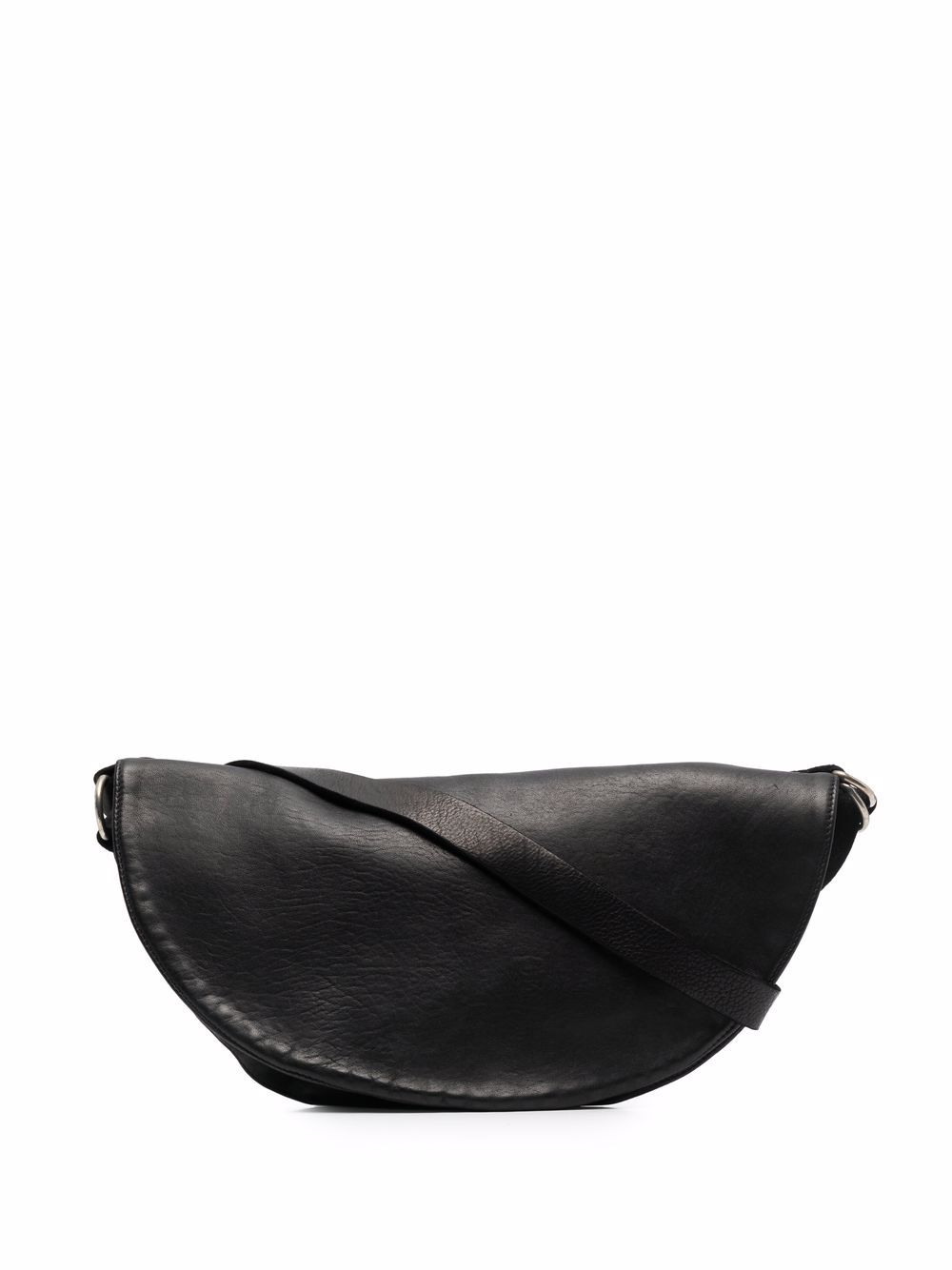 Guidi curved messenger bag - Black von Guidi