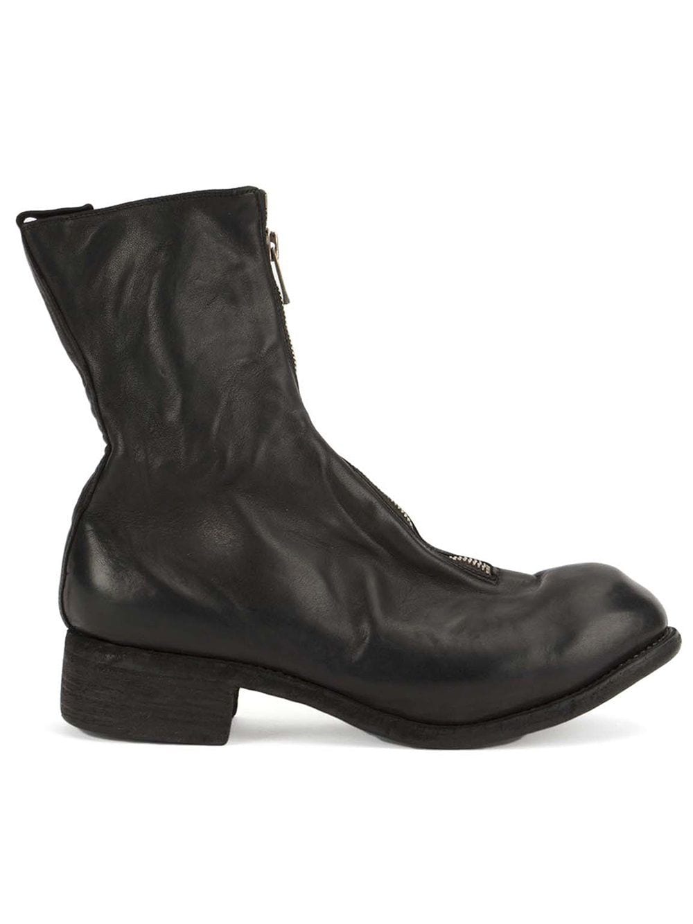 Guidi front zip ankle boots - Black von Guidi