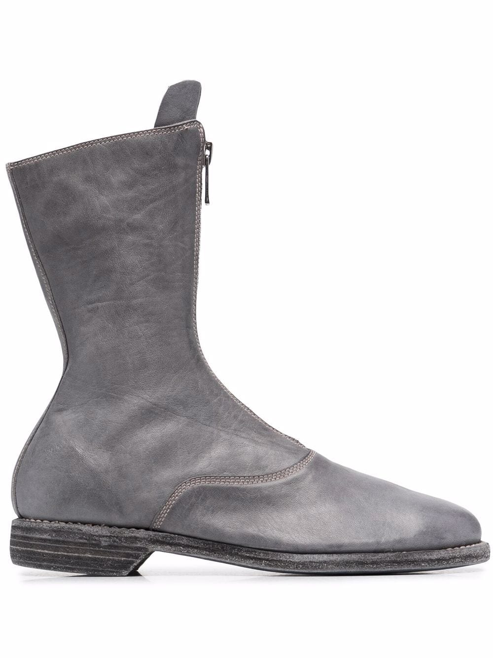 Guidi front zip ankle boots - Grey von Guidi