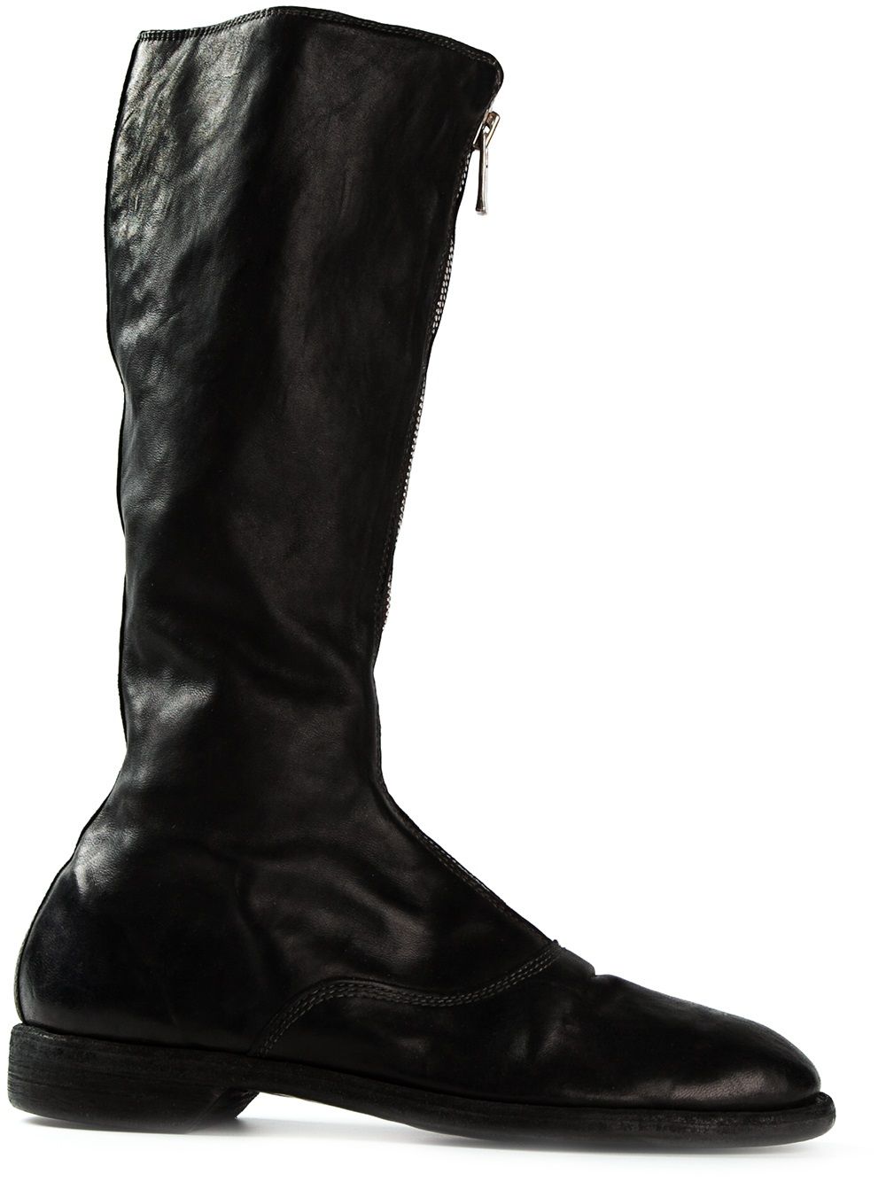 Guidi front zip boots - Black von Guidi