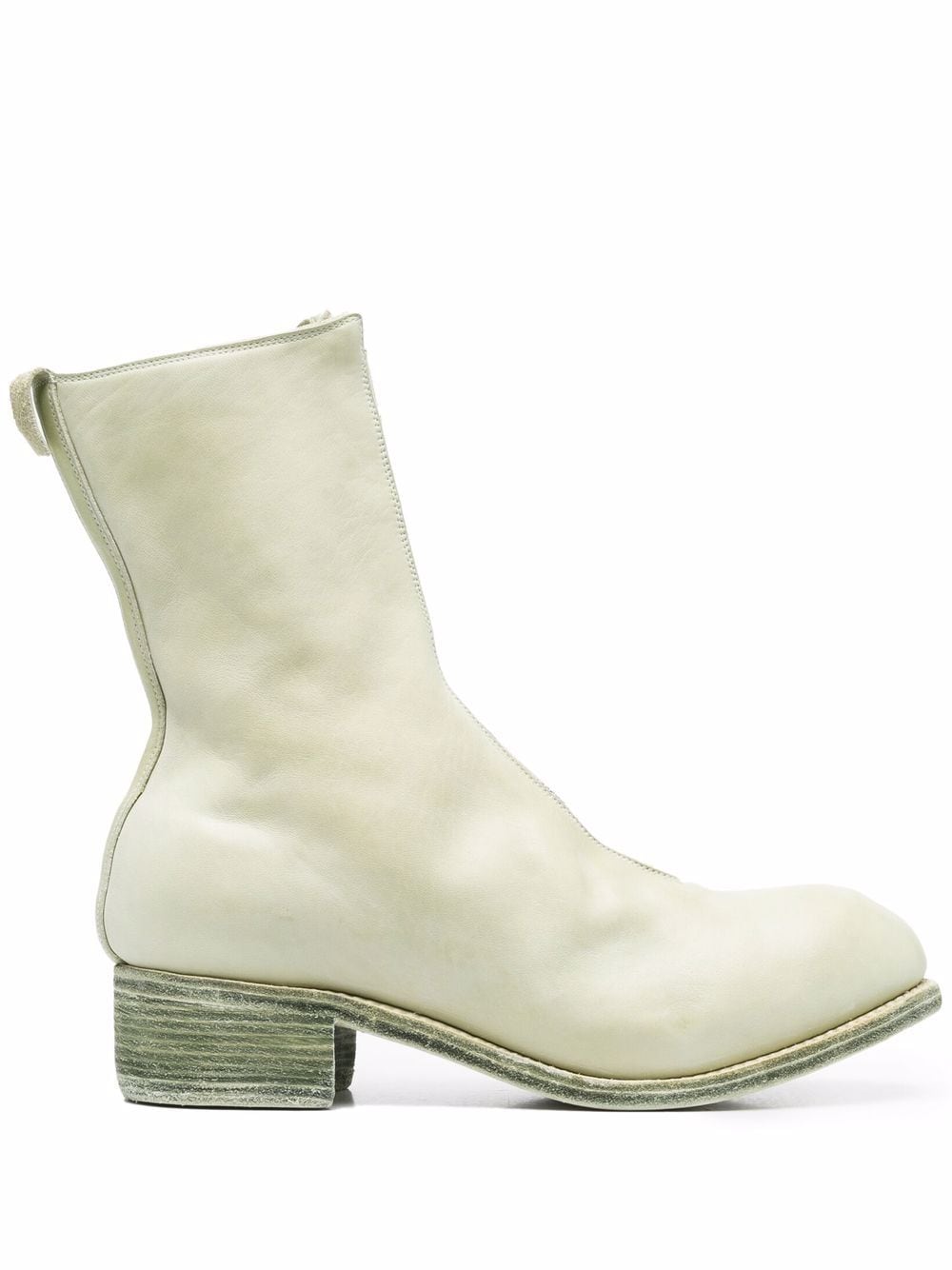 Guidi front-zip round-toe boots - Neutrals von Guidi