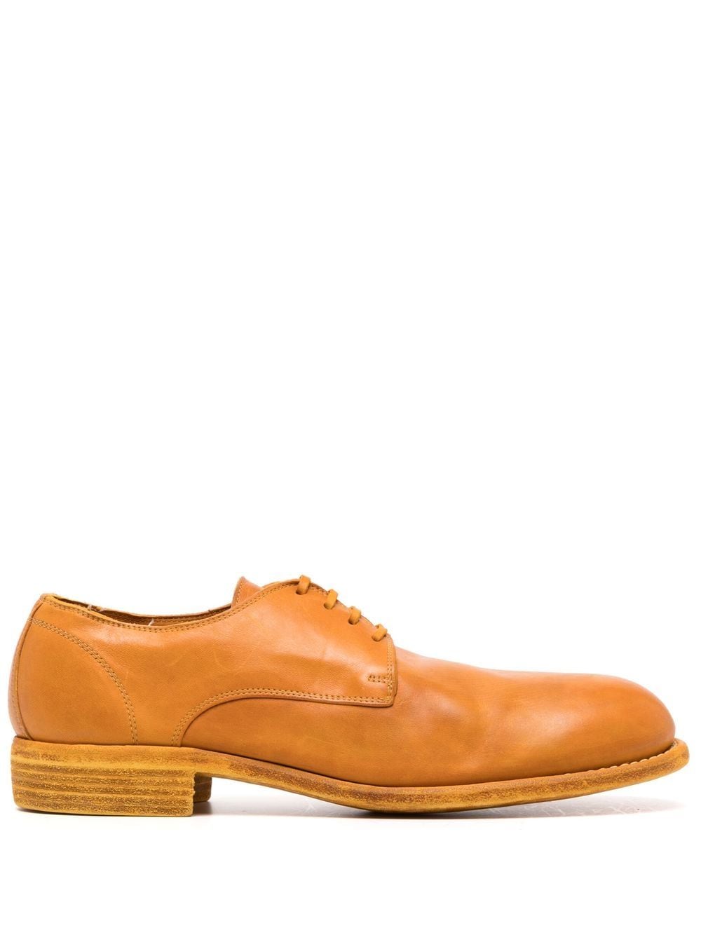 Guidi leather Derby shoes - Orange von Guidi