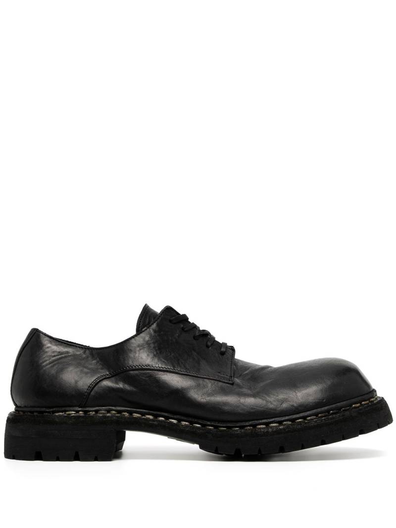 Guidi leather lace-up shoes - Black von Guidi