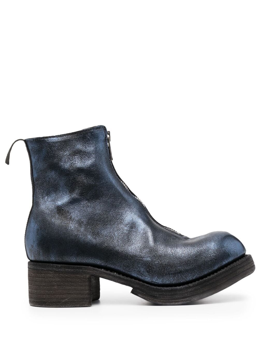 Guidi metallic-sheen leather boots - Blue von Guidi