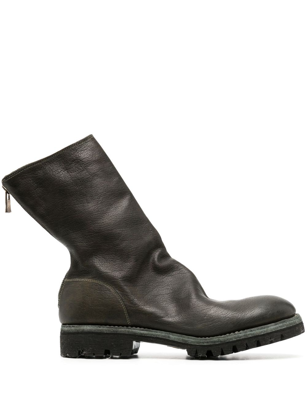 Guidi round-toe leather boots - Green von Guidi