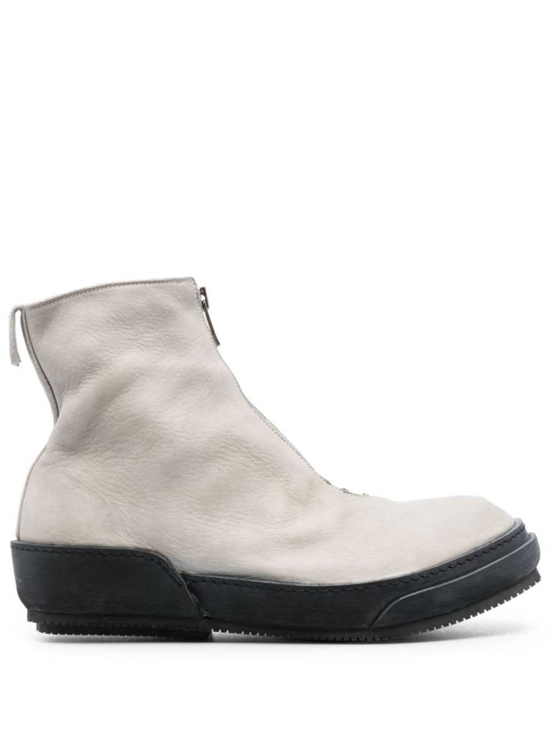 Guidi round-toe zip-up boots - Grey von Guidi