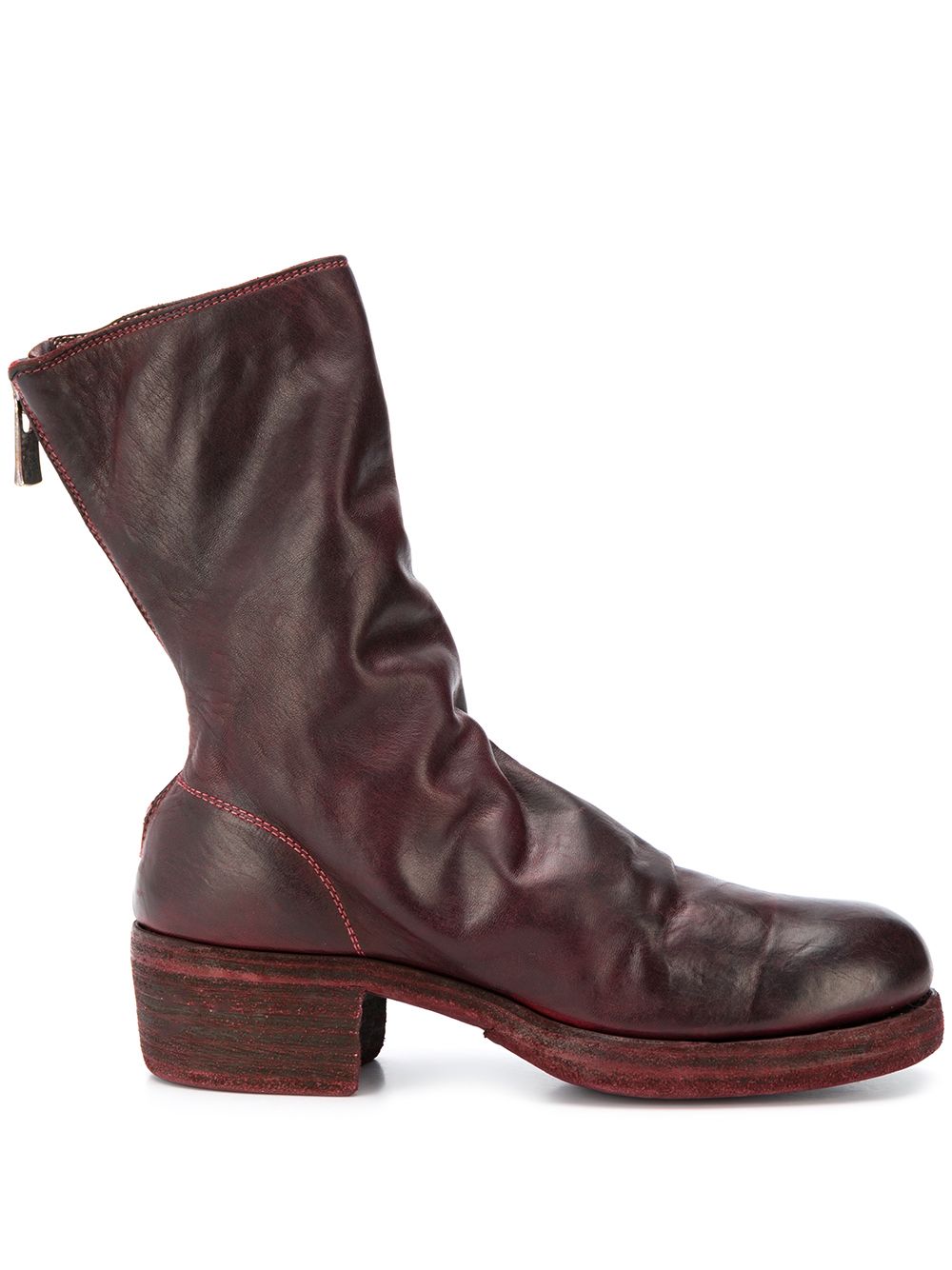 Guidi worn effect boots - Brown von Guidi