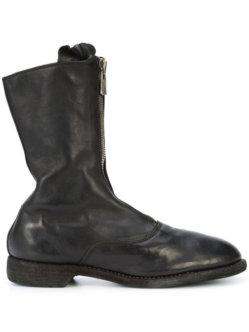 Guidi zip-detail boots - Black von Guidi