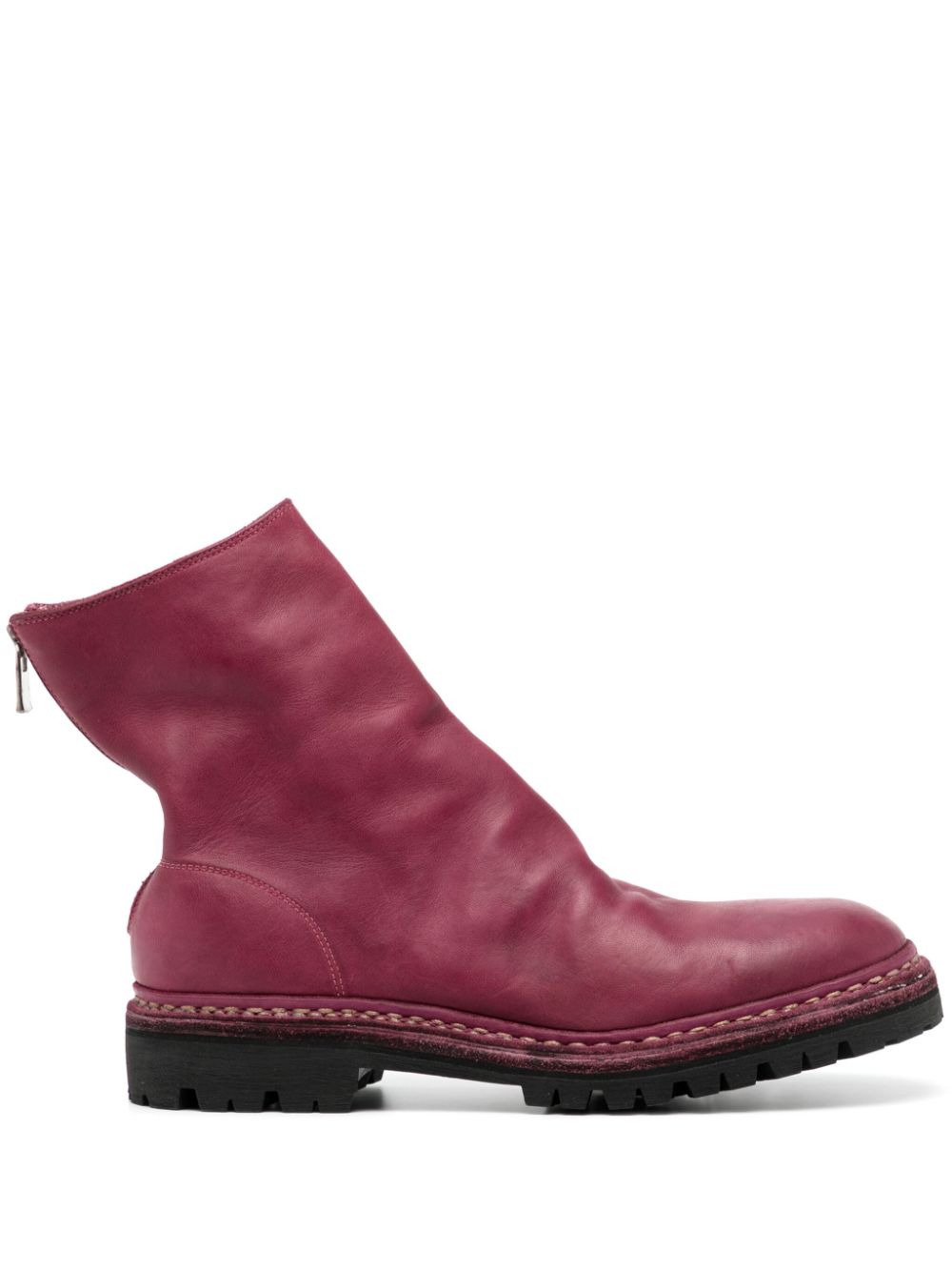 Guidi zip-fastened leather boots - Pink von Guidi