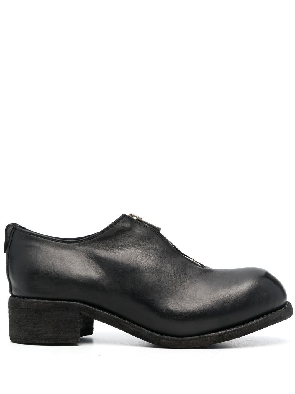 Guidi zip-front block-heel shoes - Black von Guidi