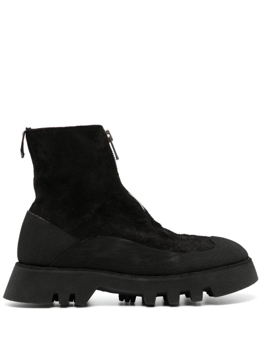 Guidi zip-front horse-leather boots - Black von Guidi