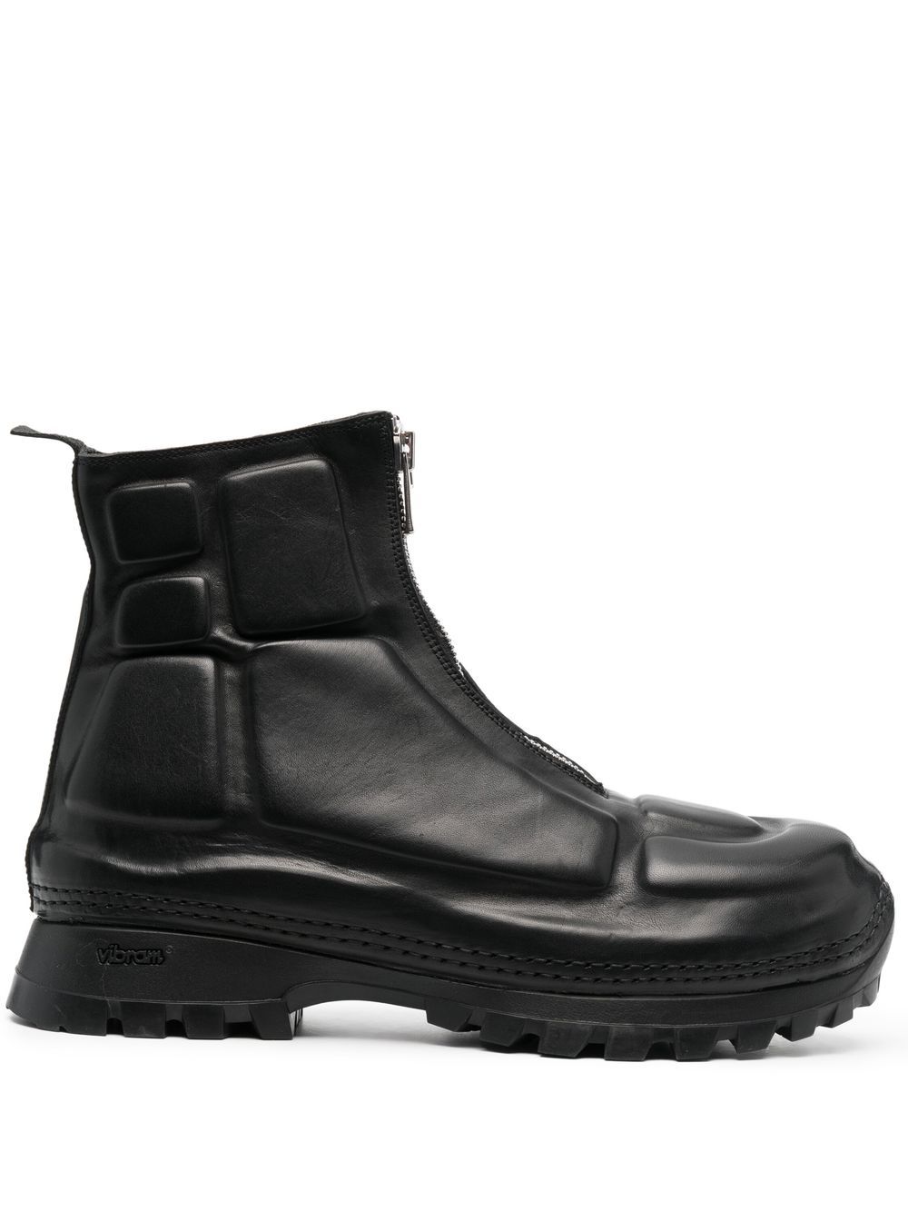 Guidi zip-front leather ankle boots - Black von Guidi