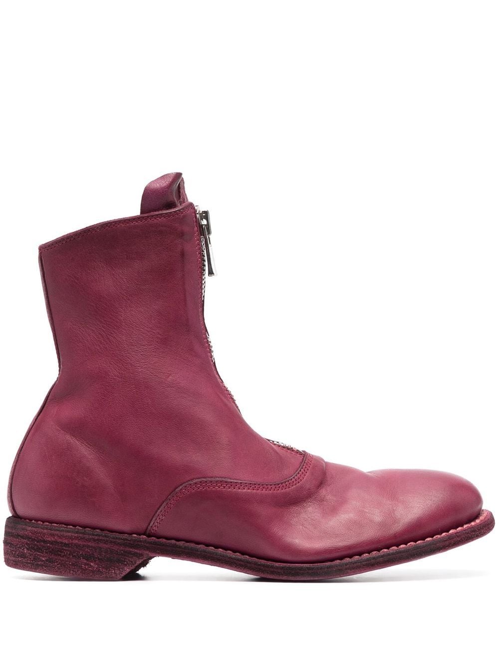 Guidi zip-up leather ankle boots - Pink von Guidi