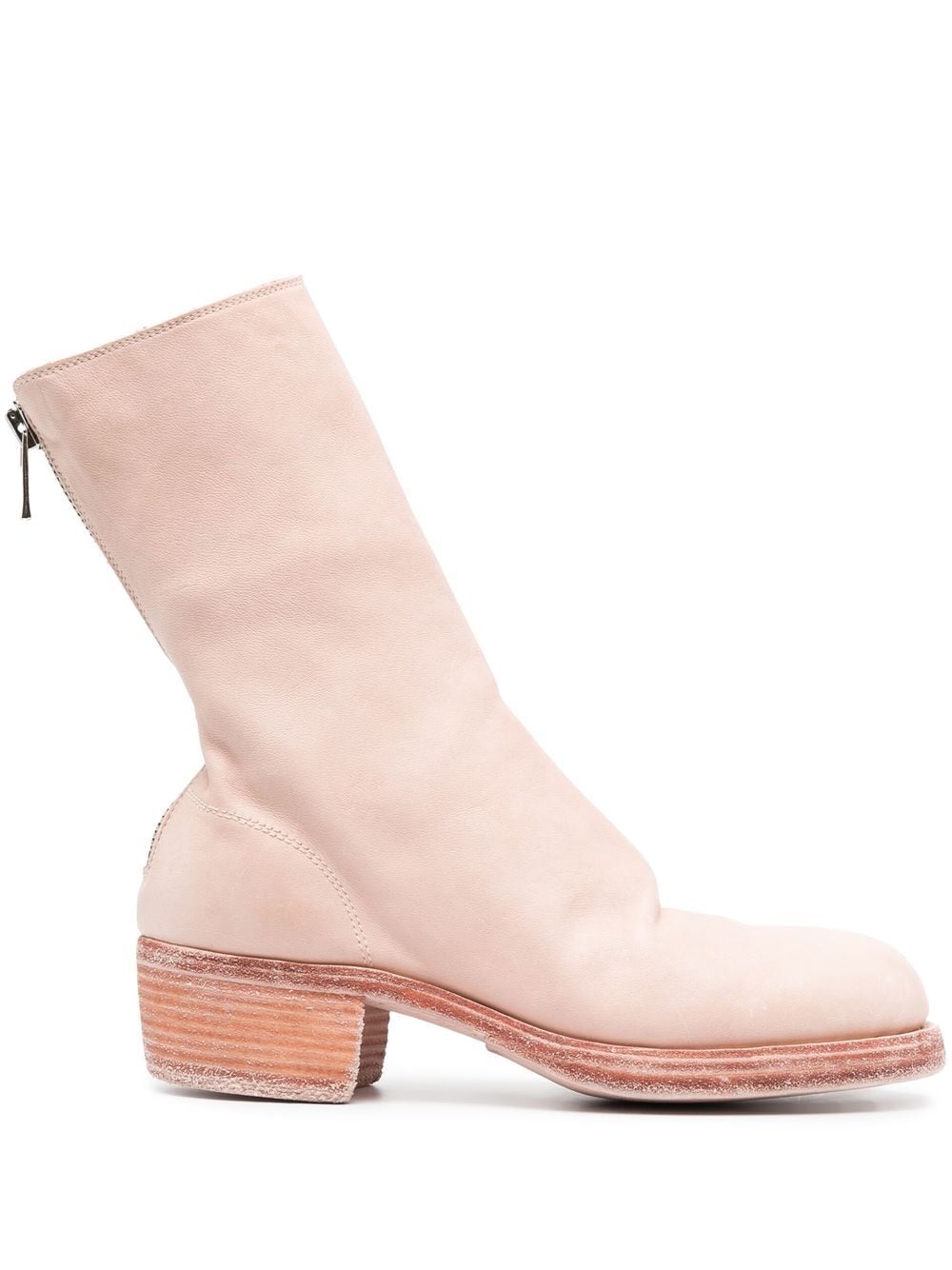 Guidi zip-up leather boots - Pink von Guidi