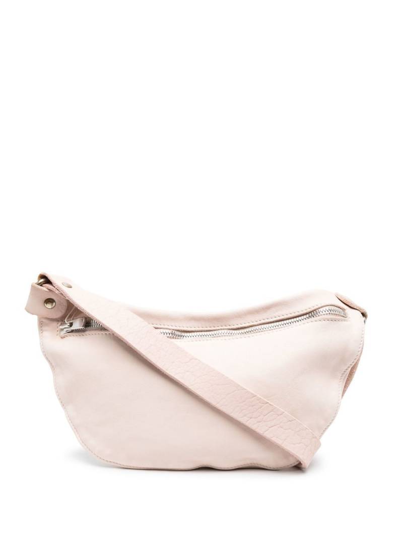 Guidi zipped leather shoulder bag - Pink von Guidi