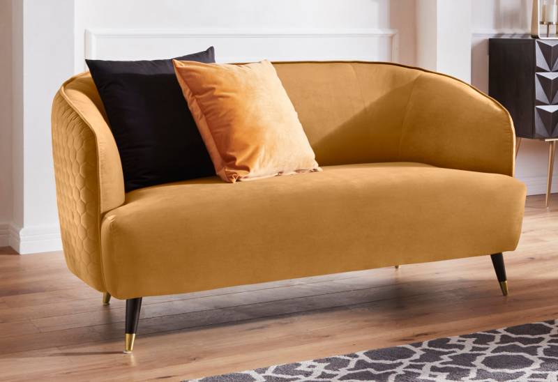 Guido Maria Kretschmer Home&Living 2-Sitzer »Oradea«, mit eleganter Steppung auf Rückseite der Rückenlehne von Guido Maria Kretschmer Home&Living