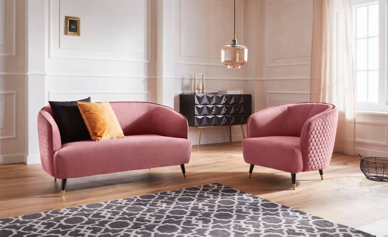 Guido Maria Kretschmer Home&Living 2-Sitzer »Oradea«, mit eleganter Steppung auf Rückseite der Rückenlehne von Guido Maria Kretschmer Home&Living