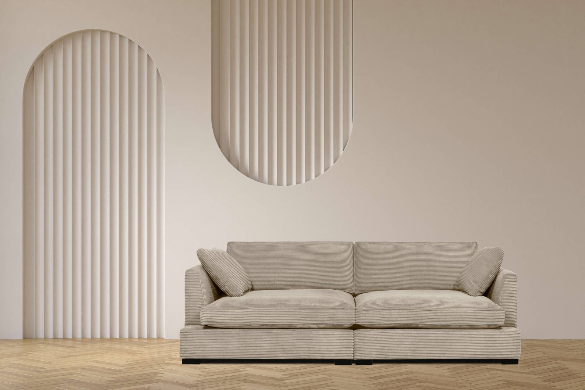 Guido Maria Kretschmer Home&Living 3-Sitzer »Annera«, weicher Sitzkomfort, mit extra tiefen Sitzflächen, Füllung mit Federn Guido Maria Kretschmer Home&Living 3-Sitzer »Annera«, weicher Sitzkomfort, mit extra tiefen Sitzflächen, Füllung mit Federn von Guido Maria Kretschmer Home&Living