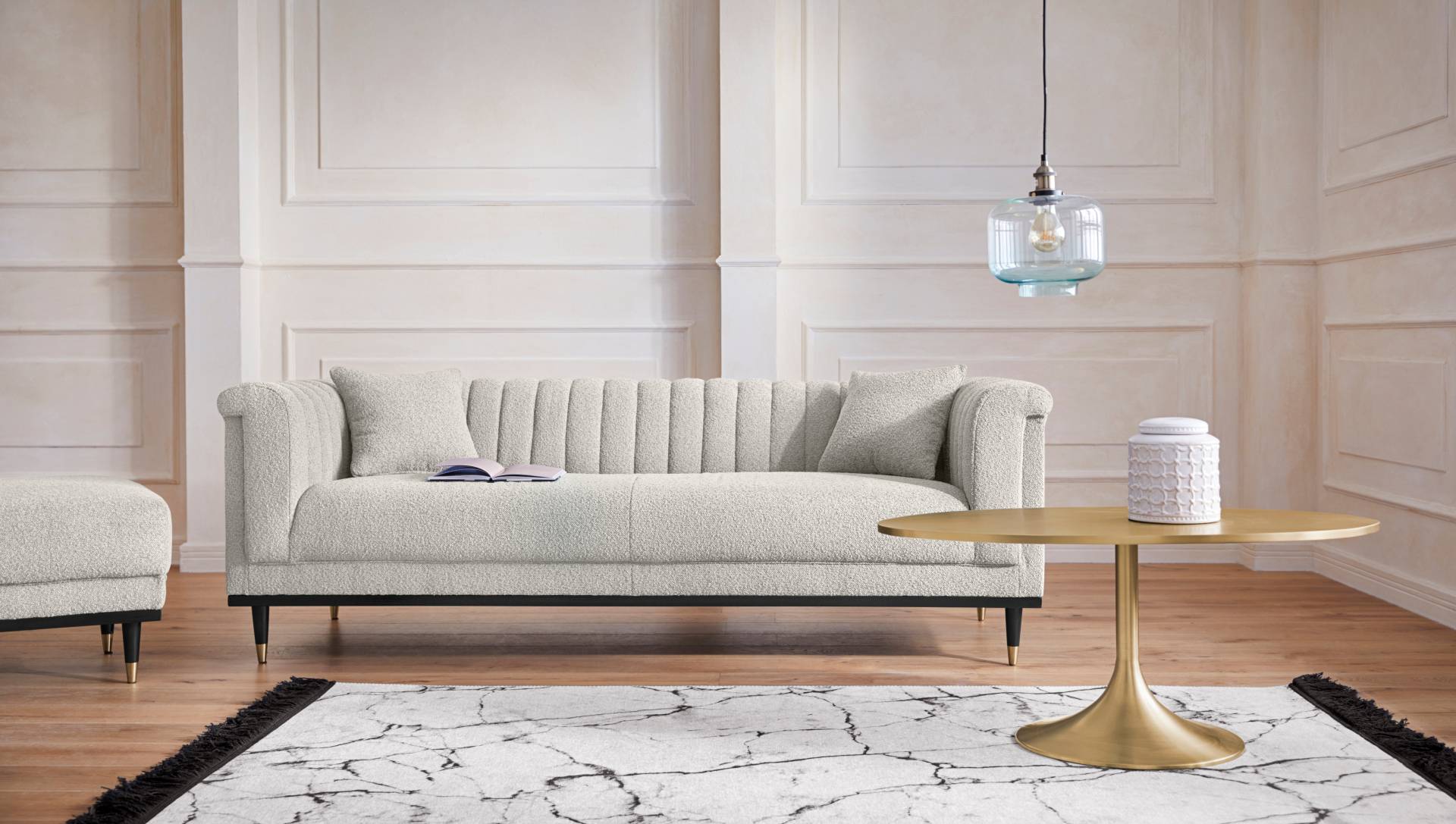 Guido Maria Kretschmer Home&Living 3-Sitzer »Chamby New«, im Bouclé-Strukturbezug mit Steppung im Lehnenbereich Guido Maria Kretschmer Home&Living 3-Sitzer »Chamby New«, im Bouclé-Strukturbezug mit Steppung im Lehnenbereich von Guido Maria Kretschmer Home&Living