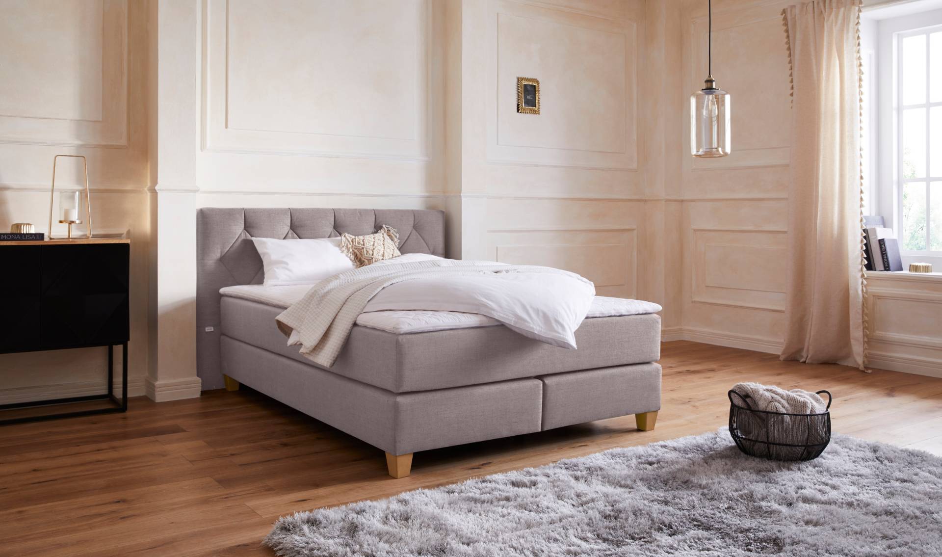 Guido Maria Kretschmer Home&Living Boxspringbett »Harmones«, in 3 Breiten, Härtegrad auch im Mix mit je 1 Matratze in H2 und H3 Guido Maria Kretschmer Home&Living Boxspringbett »Harmones«, in 3 Breiten, Härtegrad auch im Mix mit je 1 Matratze in H2 und H3 von Guido Maria Kretschmer Home&Living